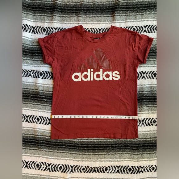 Adidas Red Tshirt Size L - Picture 3 of 4